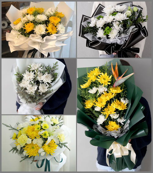 广东湛江市吴川市梅录街道永红社区白事花束代送